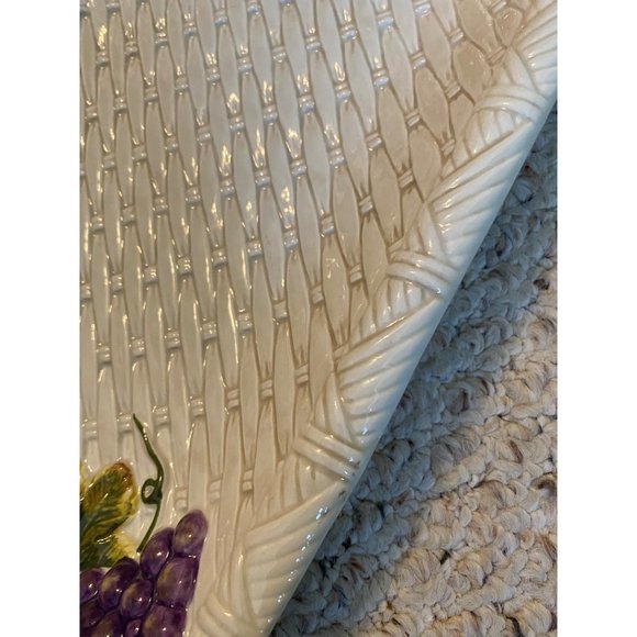 Style Eyes by Baum Bros. Cornucopia Collection Platter 10x20 Handle Fruit Servin - Picture 13 of 16